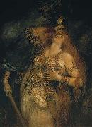Ferdinand Leeke The Last Farewell of Wotan and Brunhilde Sweden oil painting artist
